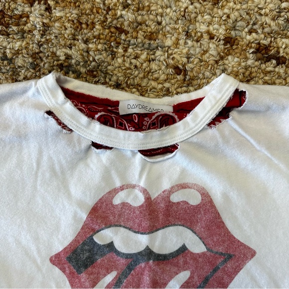 Daydreamer Rolling Stones '89 Rebel Crop Tee - Picture 6 of 10